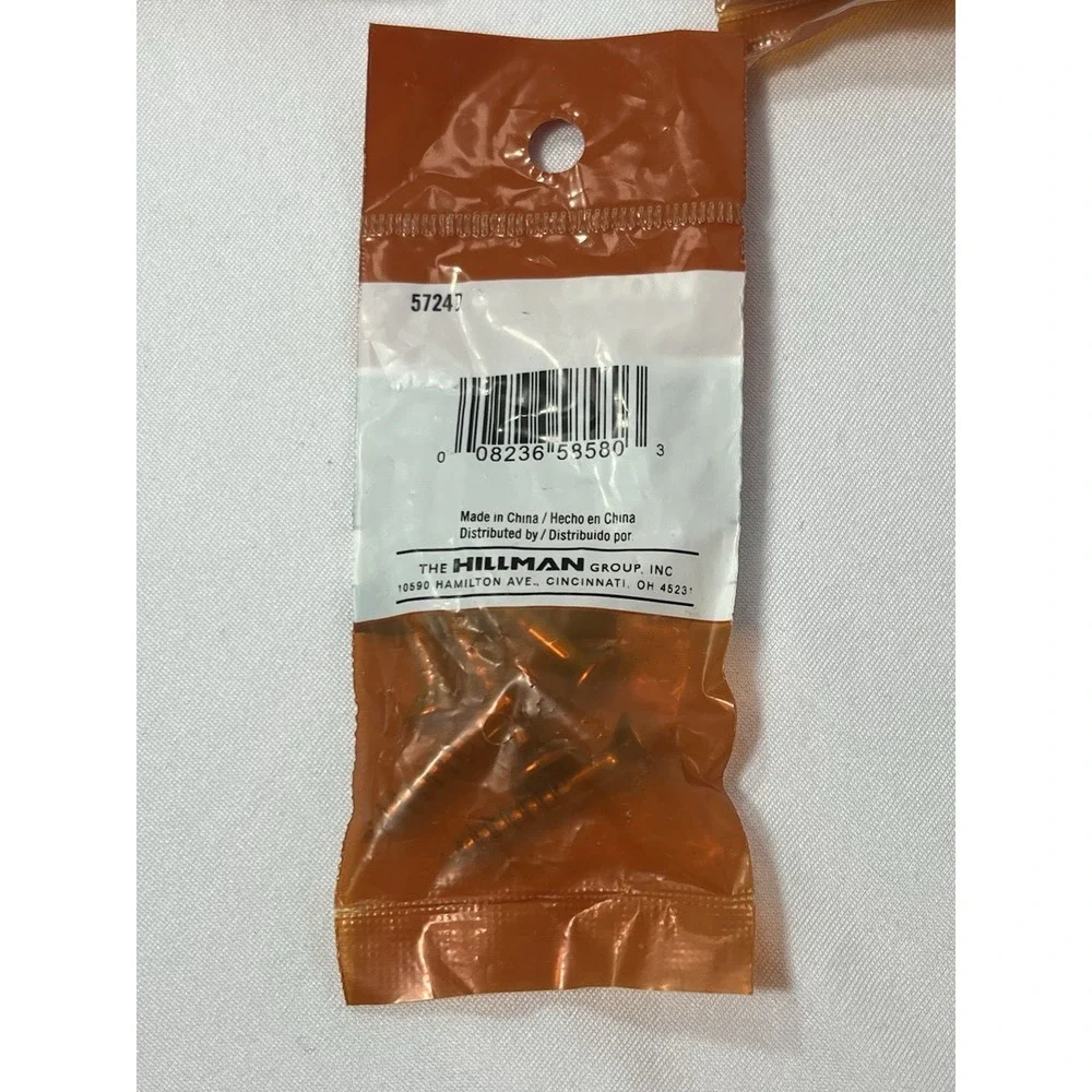 Lot Of 10 Packs (5 Screws) Hillman #12 X 1-1/4 In Flat Phillips‎ Wood 490029